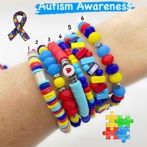 Autism bead bracelet Clearance