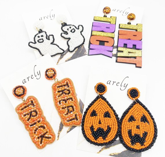 Trick or Treat Beaded Earrings Trick or Treat Beaded Earrings