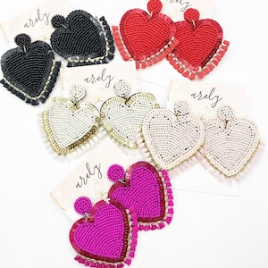 Heart Earrings, Heart Jewelry, Valentines Earrings, Love, Valentines Day Jewelry, Gifts for Her, Valentine Gifts