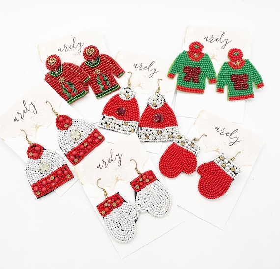 Christmas Jewelry Christmas Earrings Christmas Themed Earrings