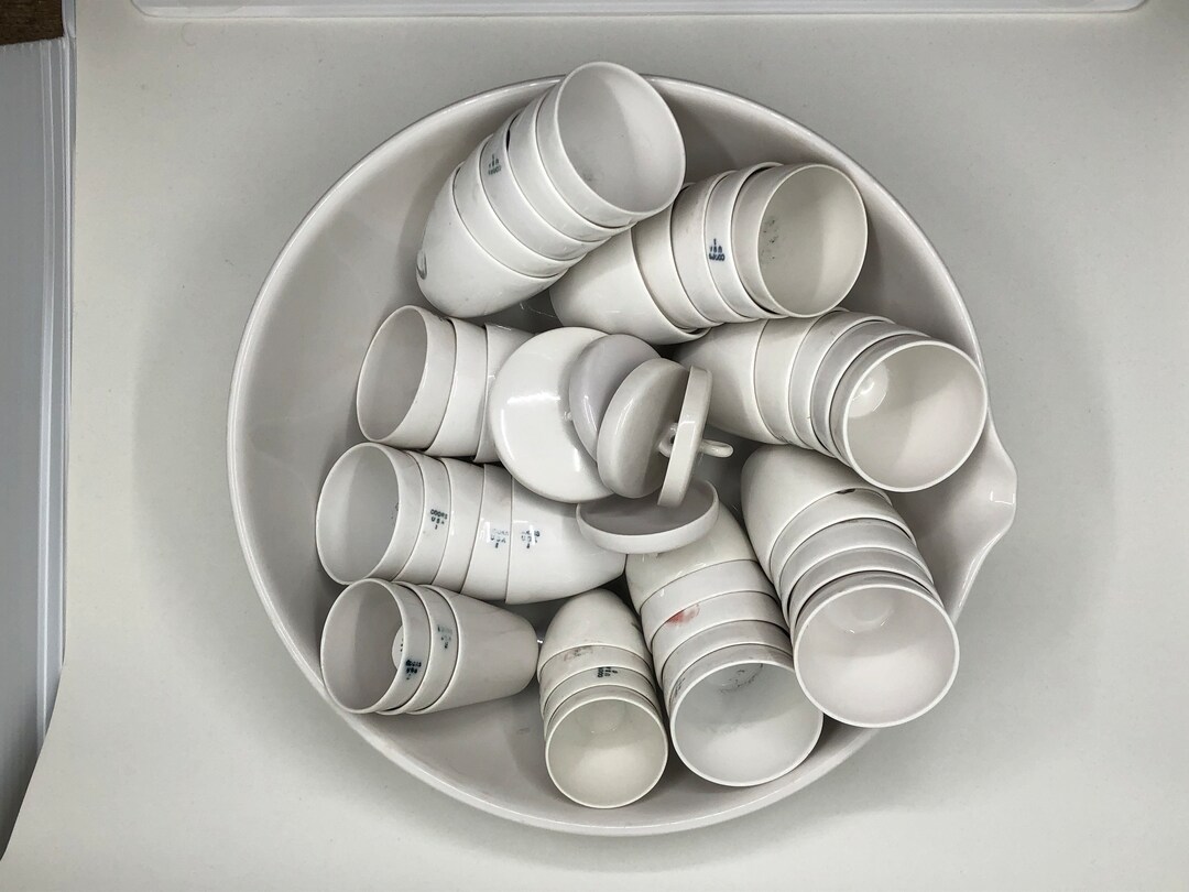 Vintage Set Coors Porcelain Crucibles and Evaporating Dish Etsy