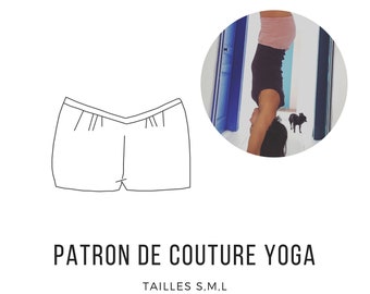 Patron de couture pdf short yoga instructions en Français