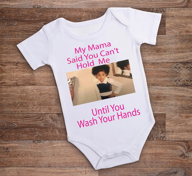 Custom Name Onesie Personalized Baby Onesie My Mama Said Onesie Meme Cardi B Meme Baby Girl Baby Bodysuit Cardi B Onesie\u00ae