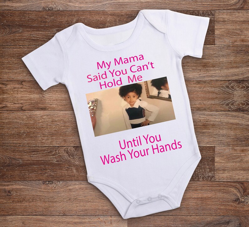 Custom Name Onesie Personalized Baby Onesie My Mama Said Onesie Meme Cardi B Meme Baby Girl Baby Bodysuit Cardi B Onesie\u00ae