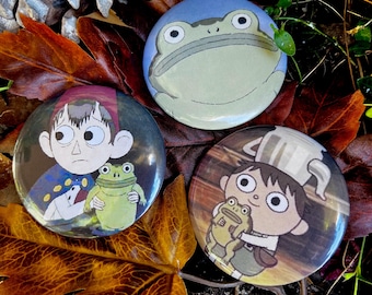 Over the garden wall large pin back button cottagecore accessories