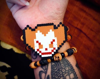 Pennywise IT clown horror Halloween perler Kandi bracelet set of 3