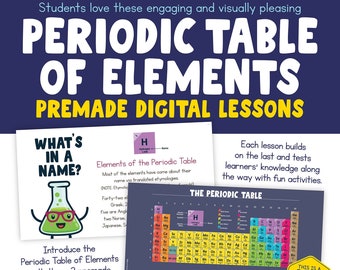 Periodic Table of Elements Digital Lessons | Ready-To-Teach Cross Curricular Lessons | Practice Paragraph Writing