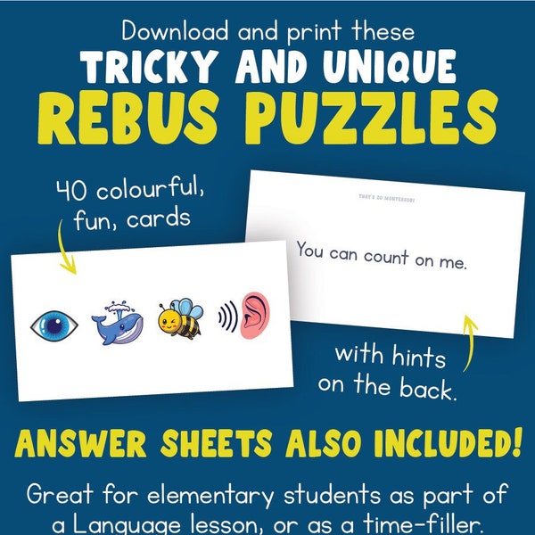 Rebus Puzzles | Tricky Brain Teasers | Hard Word Game