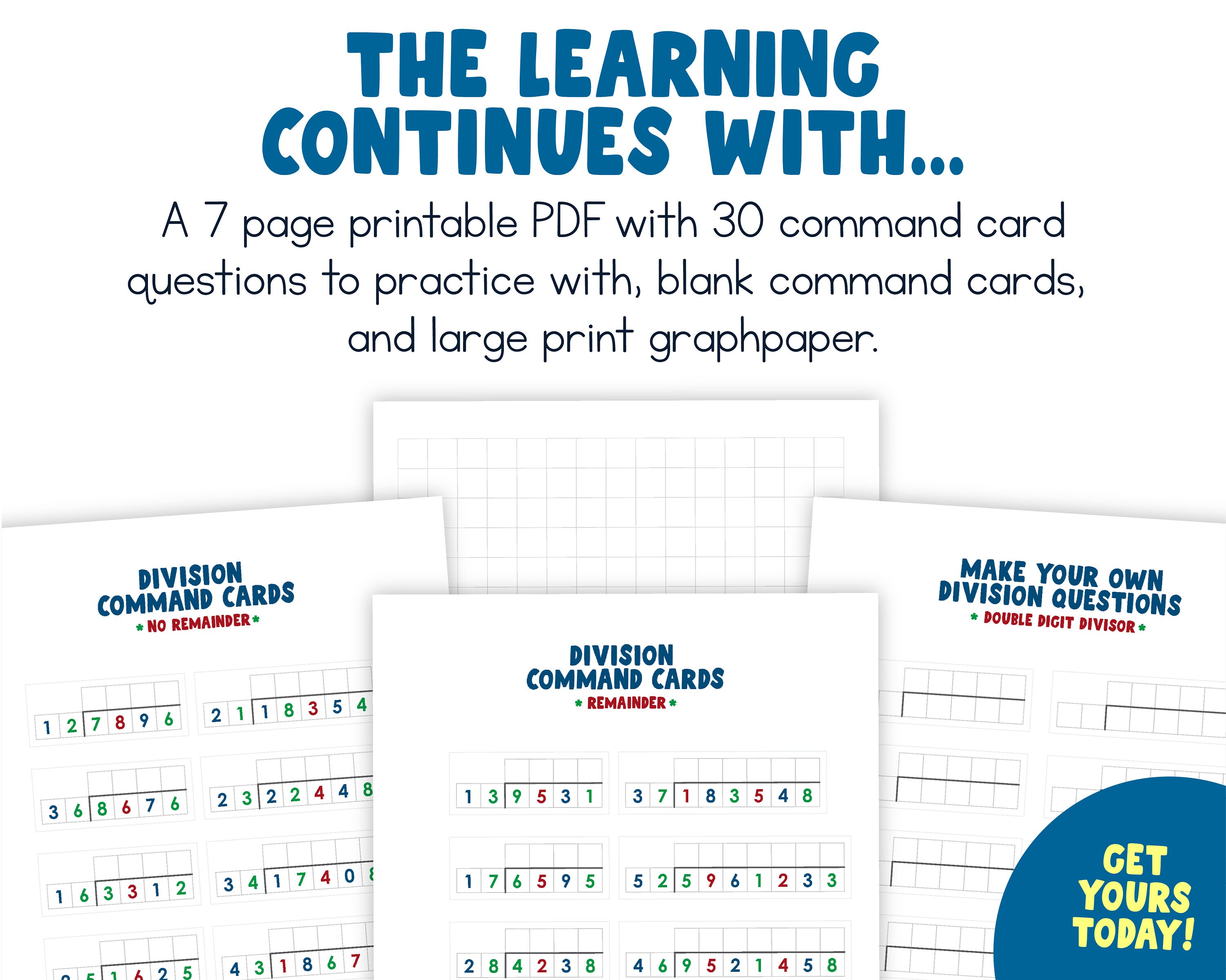 Montessori Long Division Lesson Racks and Tubes DoubleDigit Divisor