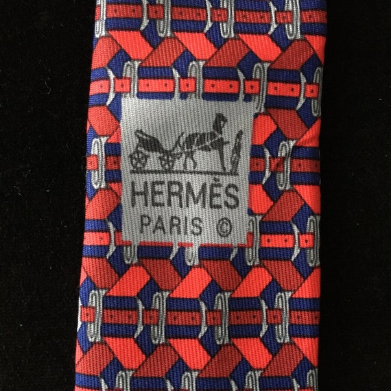 Hermes necktie, Hermes tie, Vintage Hermes neckti… - image 6