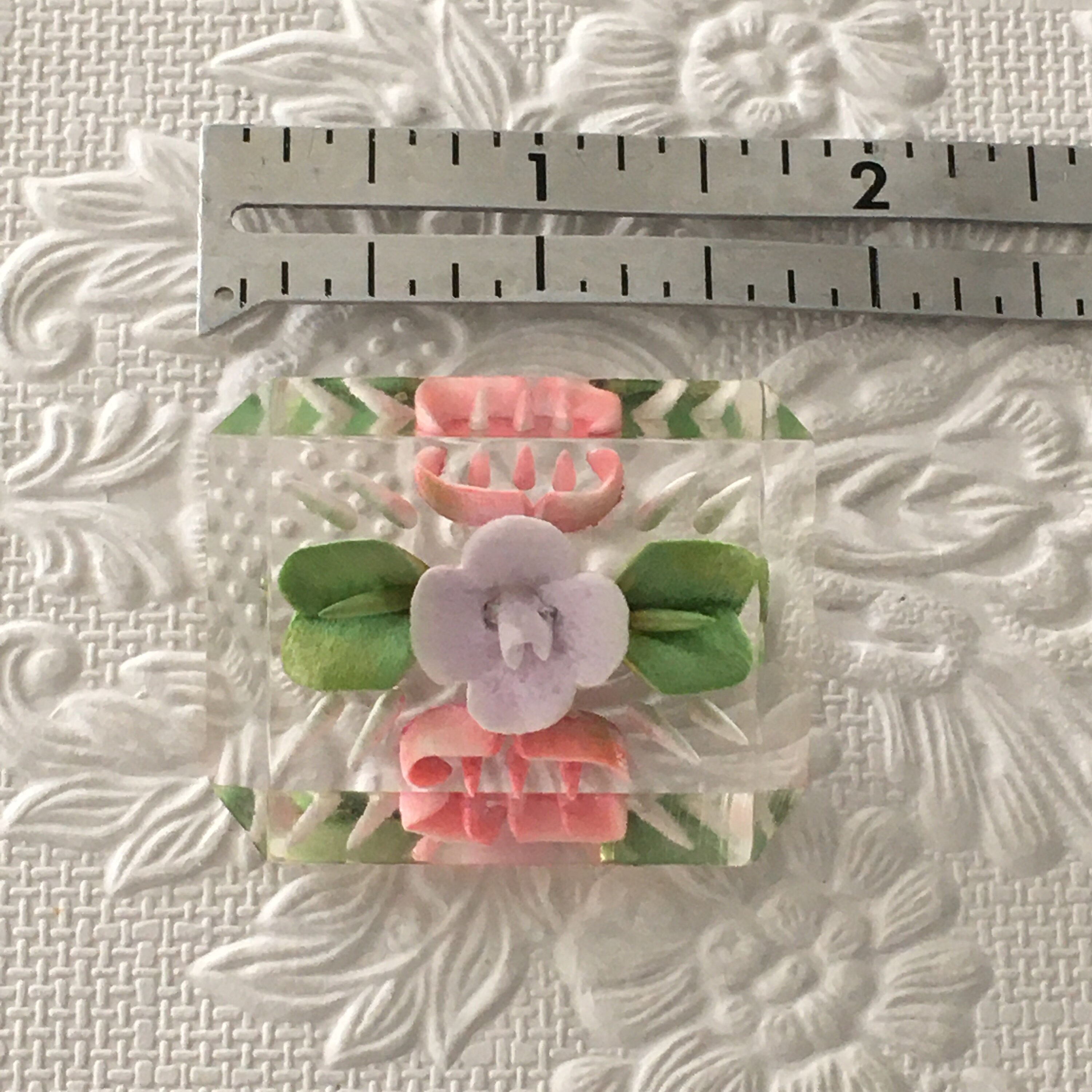 Flower brooch Floral brooch Resin flower brooch Resin Etsy