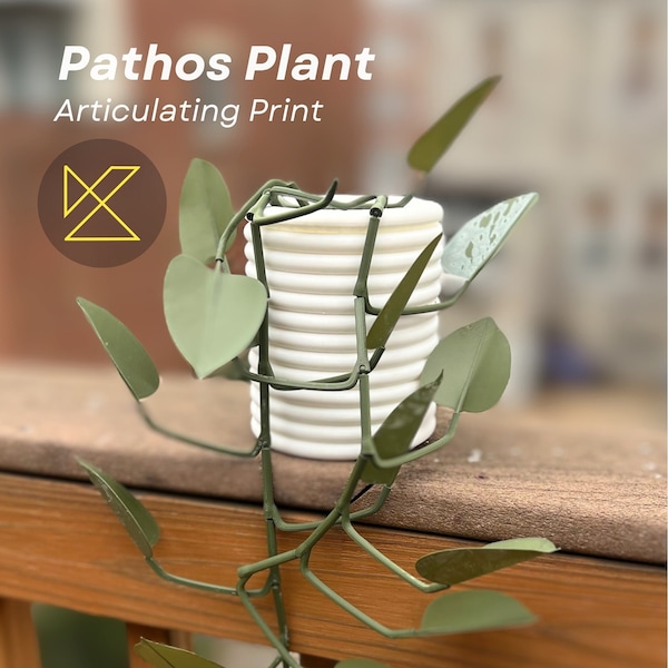 Pathos Plant - Articulating Kit - Artificial Home Decor - No Watering - ADHD Friendly - Several Sizes to Choose - Discounted Shipping