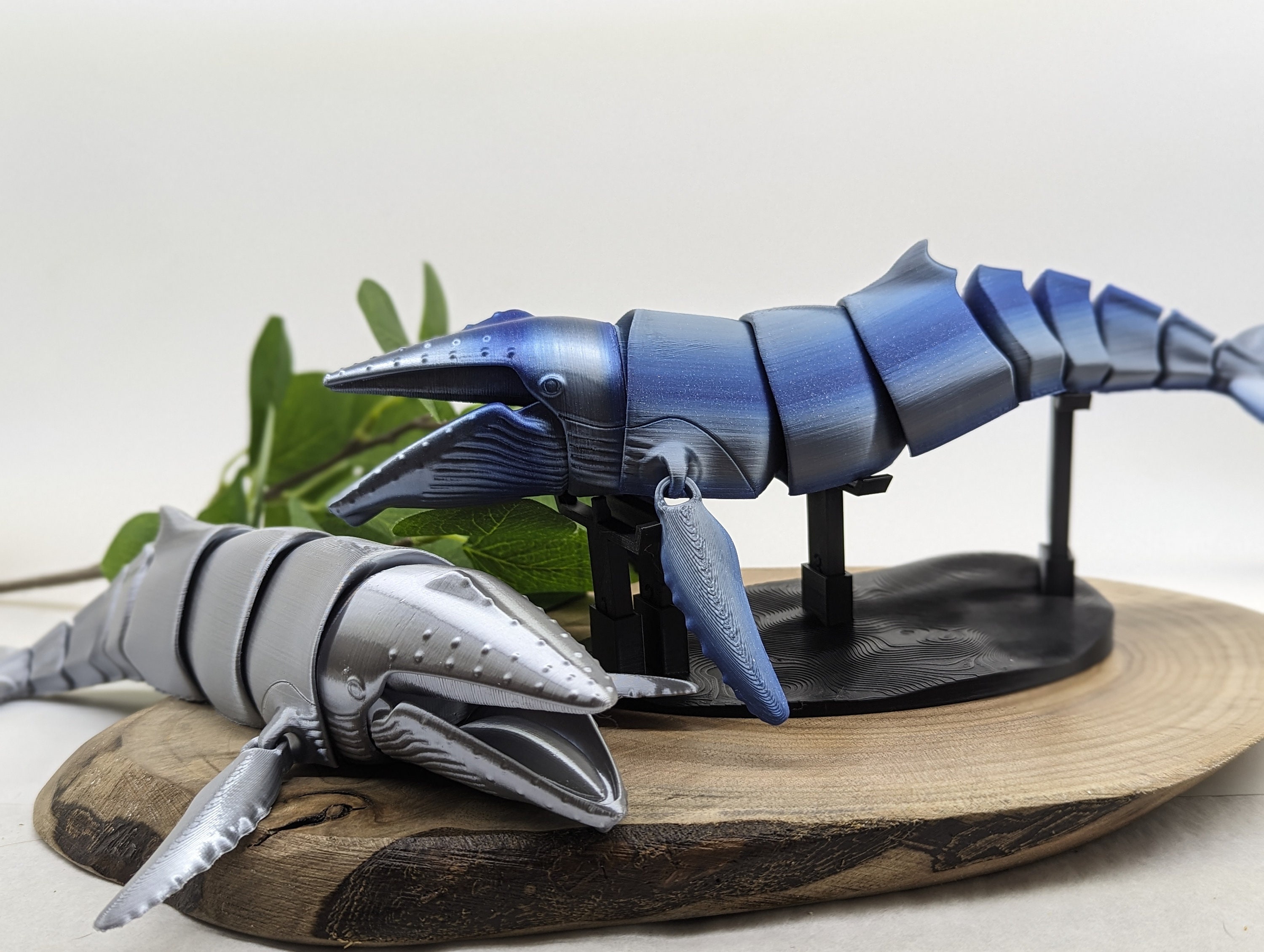 Realistic Articulated Humpback Whale With Stand - Ocean Inspired