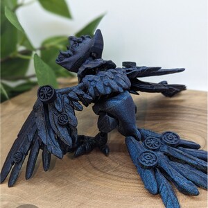 Articulating Fortune Teller Raven - 3D Printed Raven Sculpture for ...