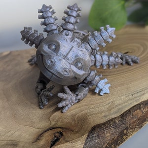 Robot Mecha Articulated Axolotl - 3D Printed Toy - Custom Colors - Discounted Shipping