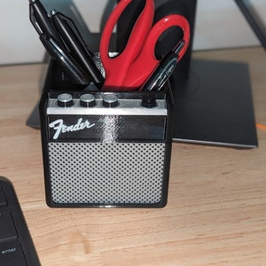 3D Printed Guitar Amplifier Pen Cup for your Studio, Office, Shop| Great Gift for the Musicians in your life | Discounted Shipping Applied