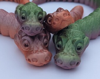 Python boule articulé : un accessoire unique pour votre décoration intérieure | Idéal pour les amateurs de serpents et Fidget Friendly | Imprimé en 3D par des experts