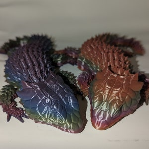 ARTICULATED ARMADILLO LIZARD little dragon 3D printed flexible flexi Toy fidget sensory Discounted Shipping Applied image 5