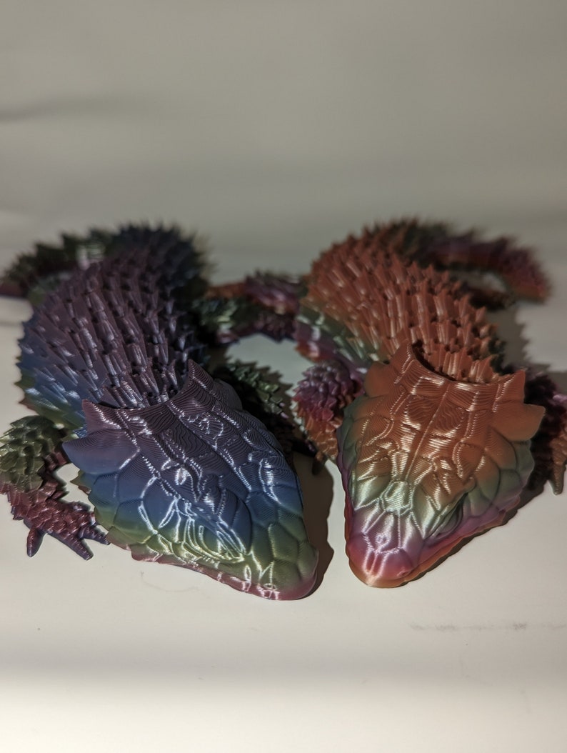 ARTICULATED ARMADILLO LIZARD little dragon 3D printed flexible flexi Toy fidget sensory Discounted Shipping Applied image 5