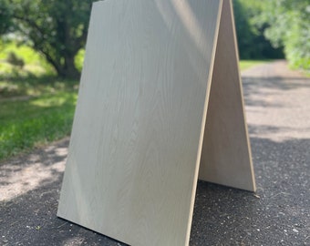 Blank Wood A Frame Sandwich Board Sidewalk Wooden Welcome Sign