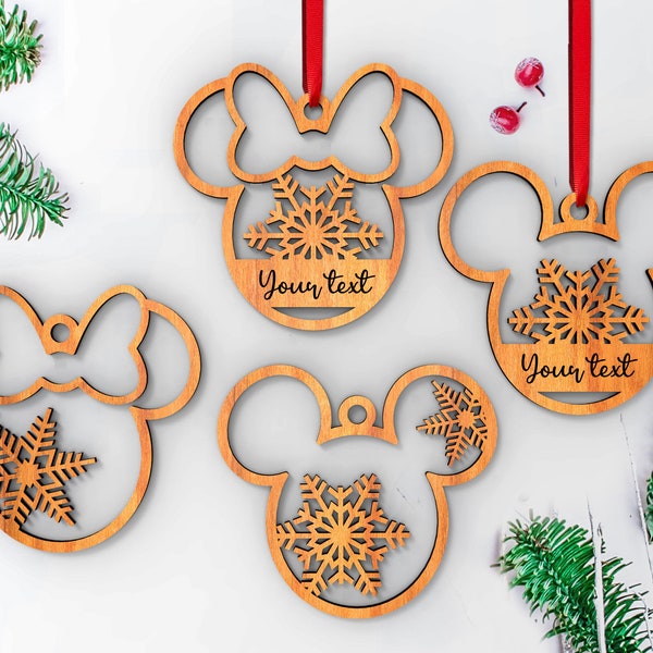 Disney Cruise Ornaments,Fish extender gift, Merrytime Cruise,Christmas ornament, Mickey Mouse, Minnie Mouse, Personalized, wooden ornament,