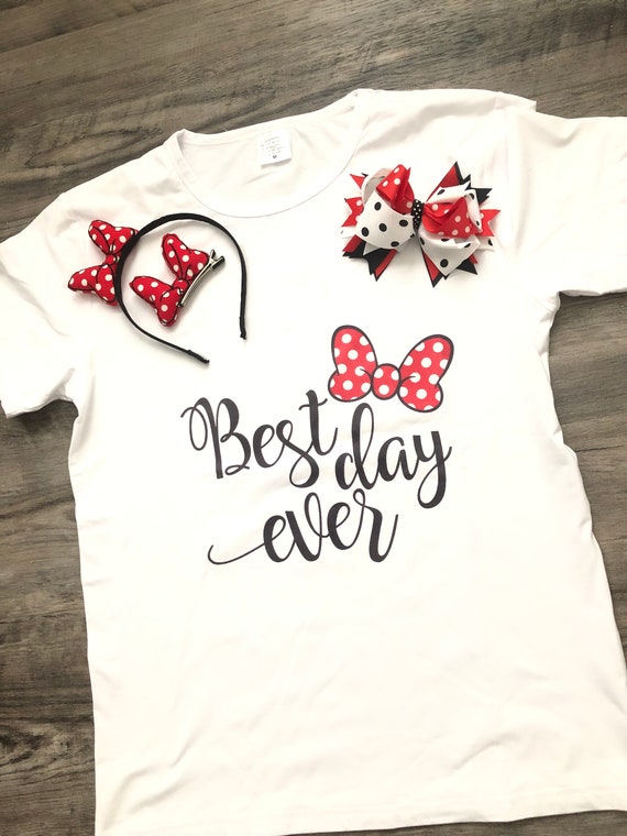 red minnie mouse t shirt