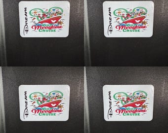 Disney Cristmas Cruise Magnets, Door Magnet, Fish extender gift, FEG, set of 4