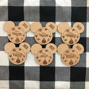 Disney Cruise Magnets/Mickey Head Magnet/Door Magnet/Fish extender gift/Disney cruise ship magnets/Dream/Fantasy/Magic/Wonder/Wish/Treasure/