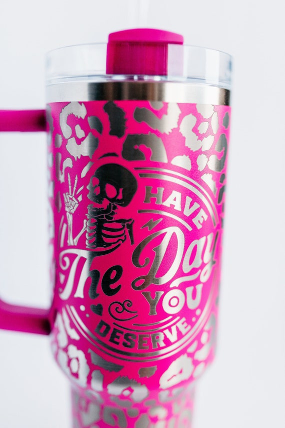 Best Day Leopard Stanley Dupe Tumbler