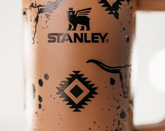 South Western Aztec Design | Laser Engraved | Stanley 30oz Quencher or ProTour Tumbler