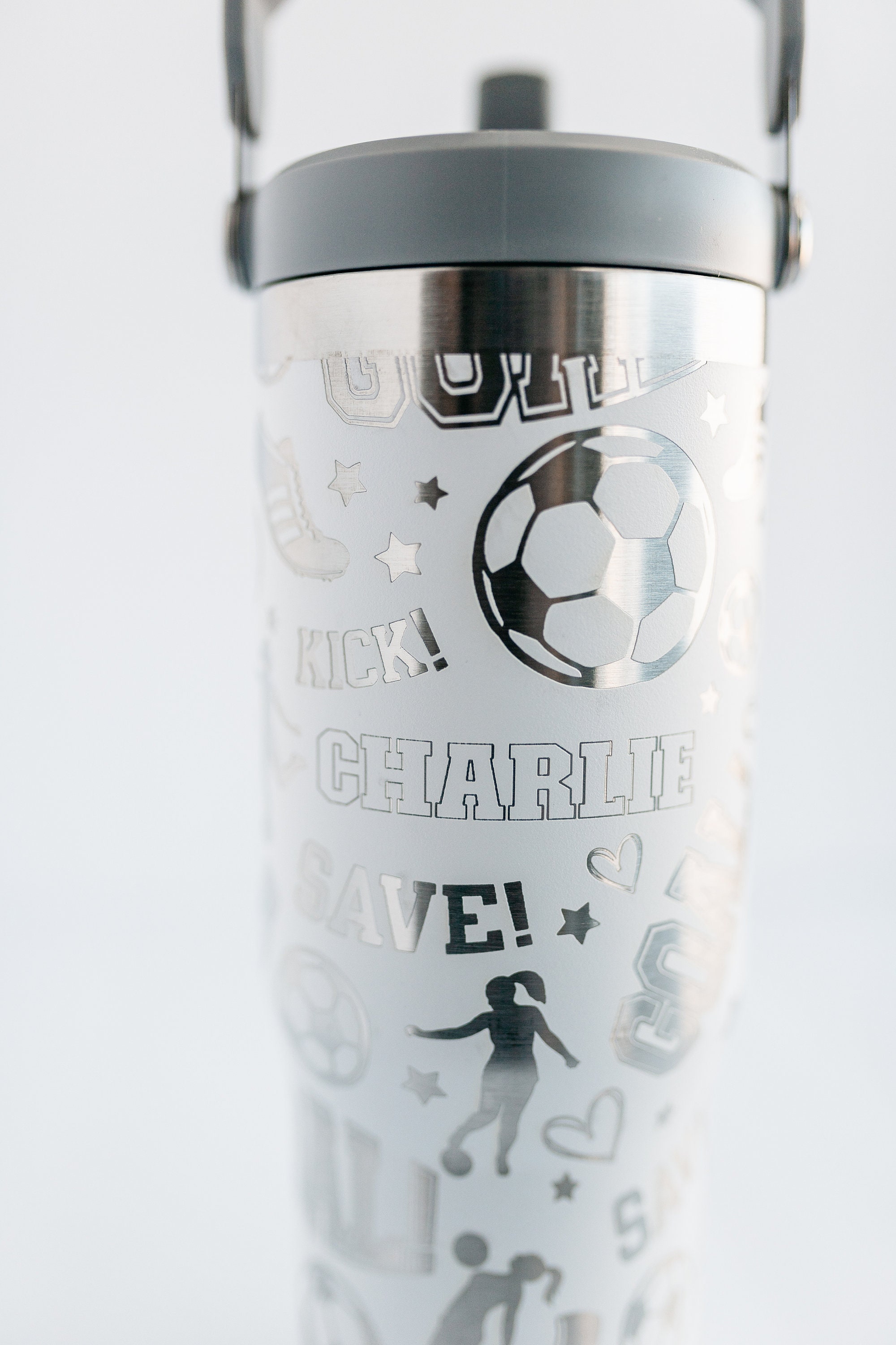 Stanley 30oz Tumbler | Soccer Design Custom Engraved