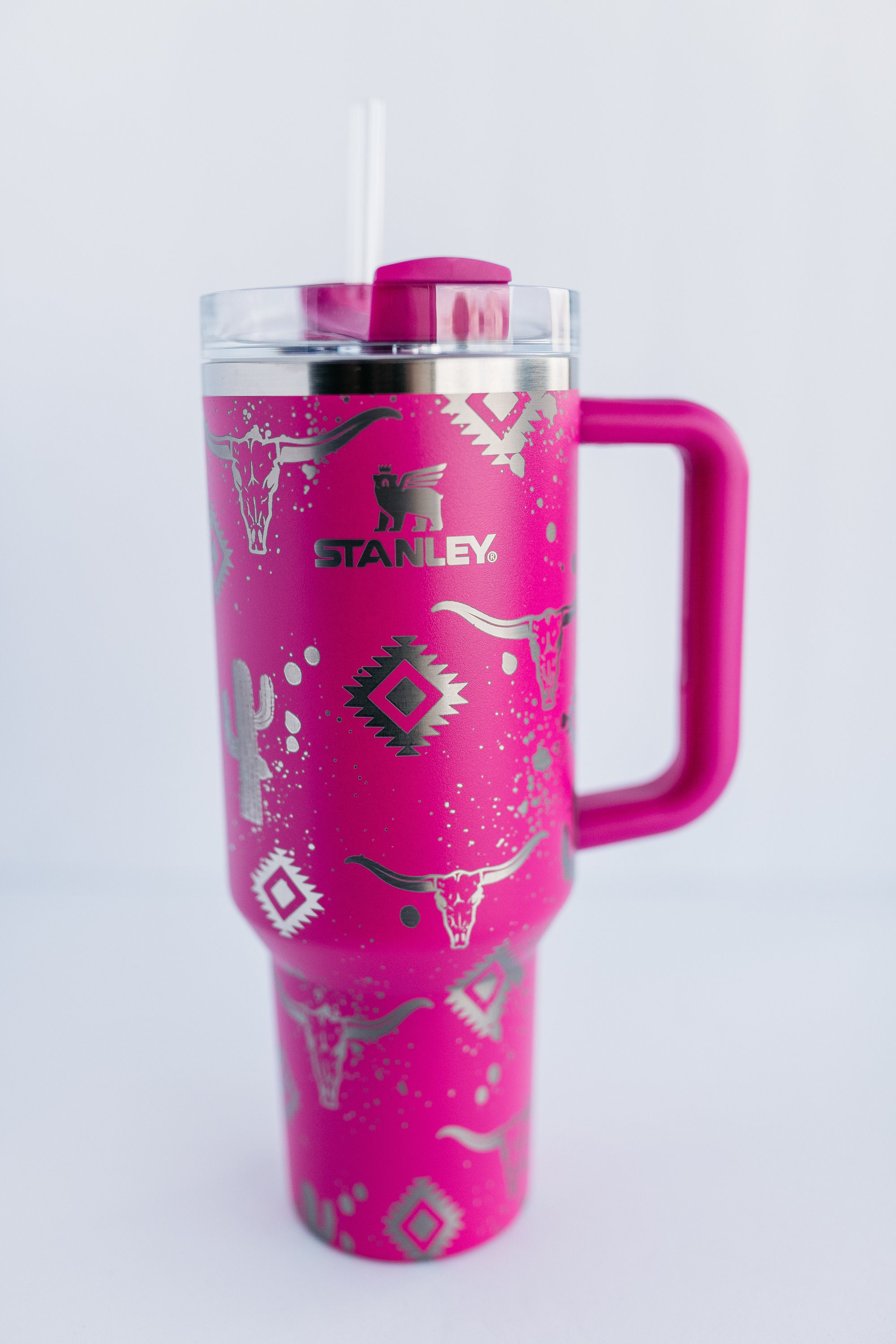 Pink Dusk 40oz Stanley Cup – Mighty Fine Laser Design