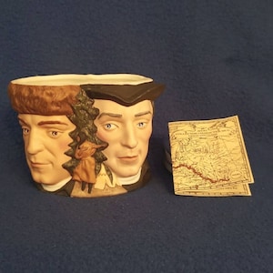 Vintage 1985 Avon Collectible Character Toby Mug Lewis And Clark Figurine Cup