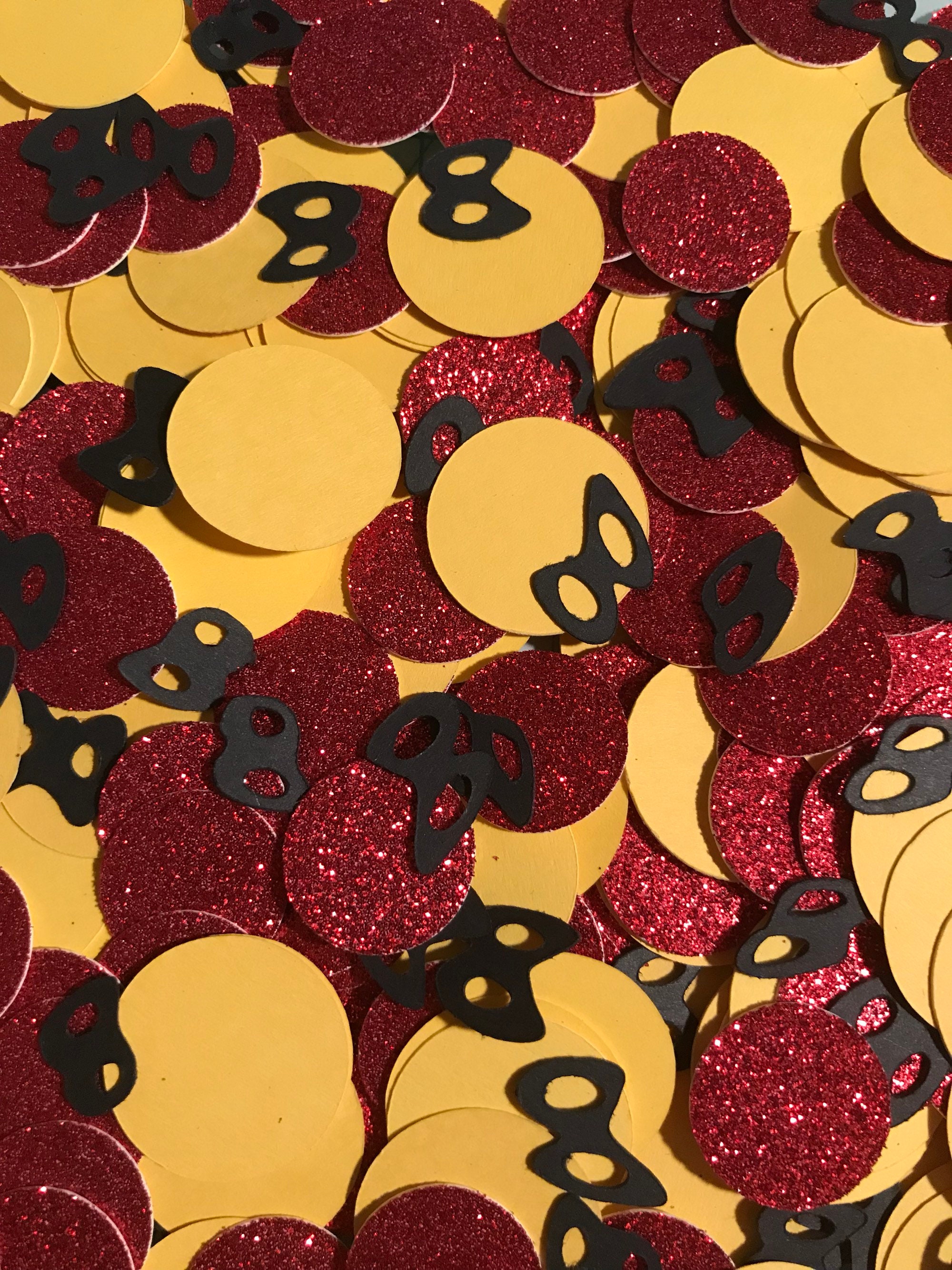 Supers confetti table decor cartoon themed birthday paper confetti superheros