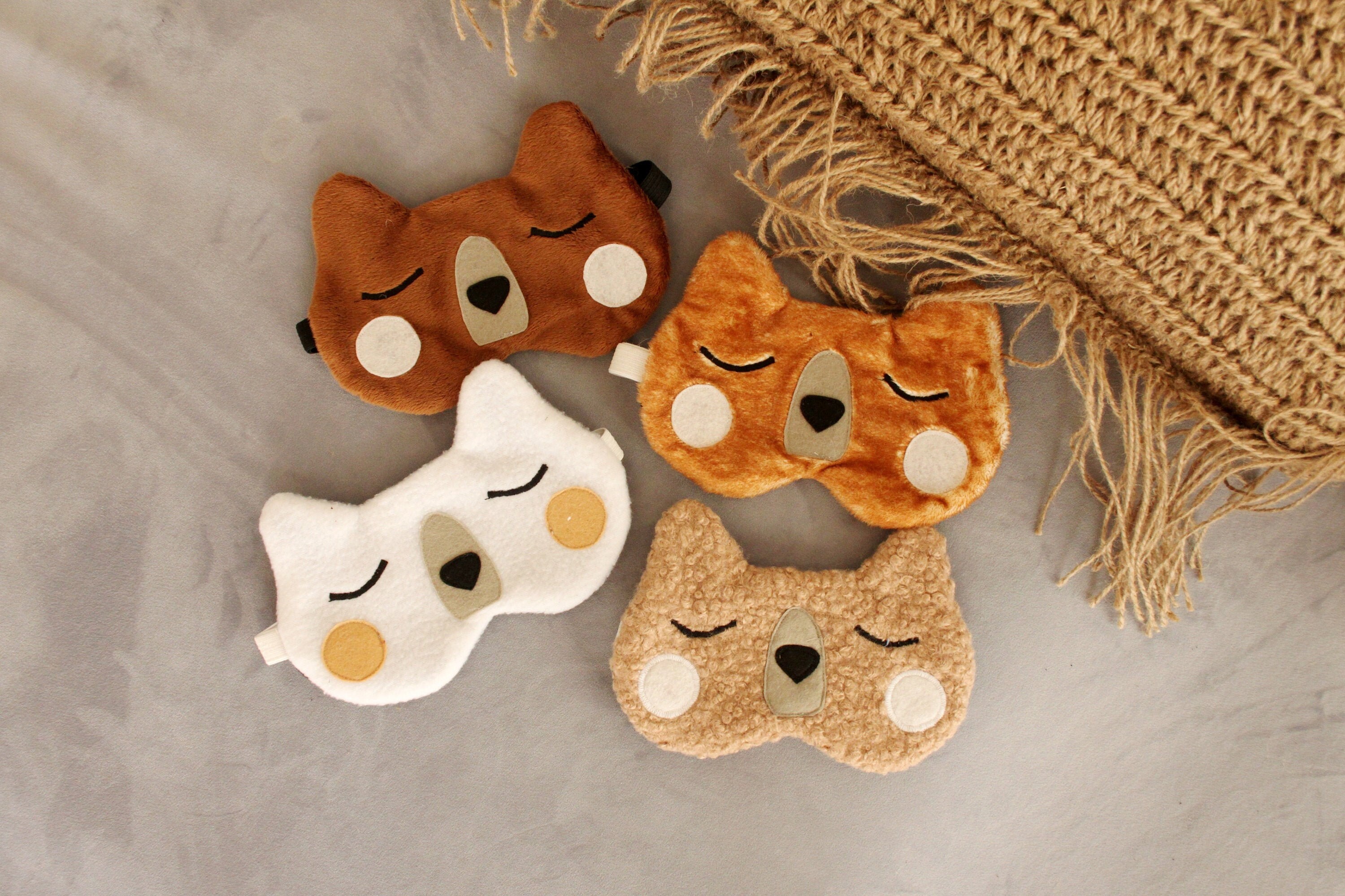 Sleep mask Bear Eye mask Sleep mask Sleep eye mask Travel mask Etsy