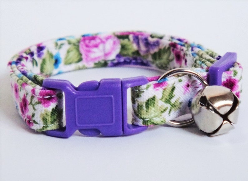 Fabric Cat Collar Kitten Collar Colorful Cat Collar With Etsy