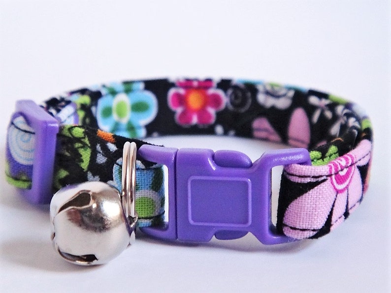 Fabric Cat Collar Kitten Collar Colorful Cat Collar With Etsy