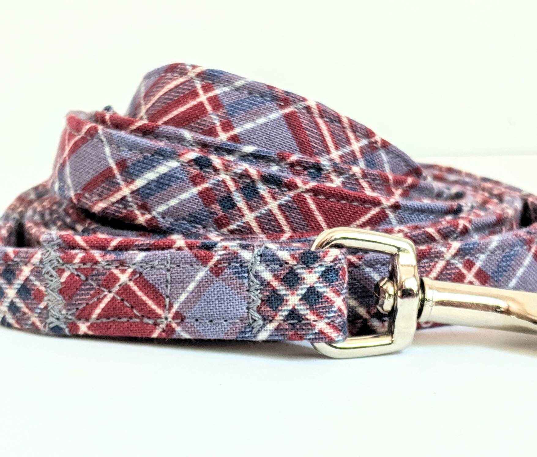 Small Dog Collar and optional Leash Boy Dog Collar Gray Etsy