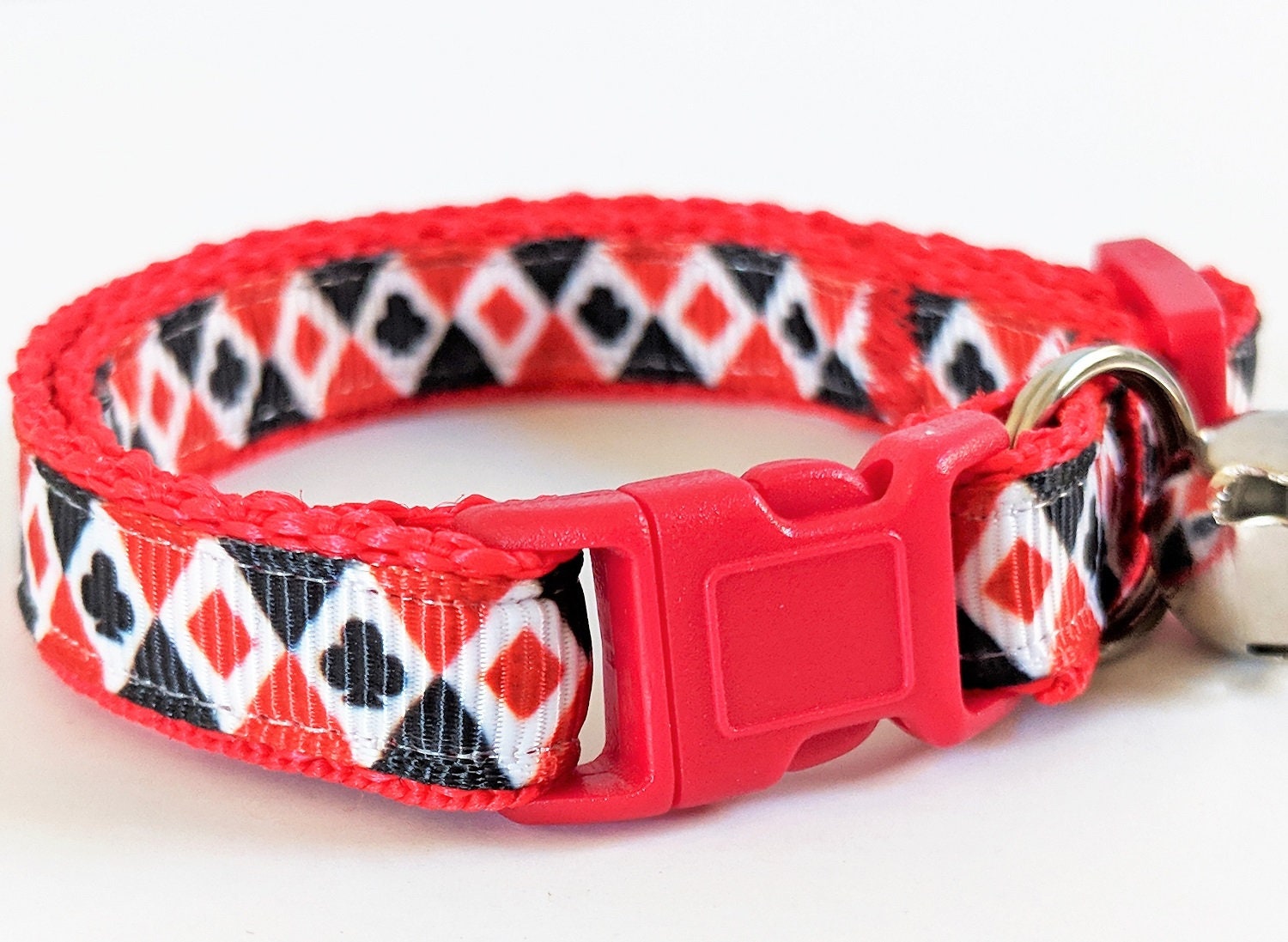 Cat Collar Kitten Collar Playing Card Pet Collar With Etsy