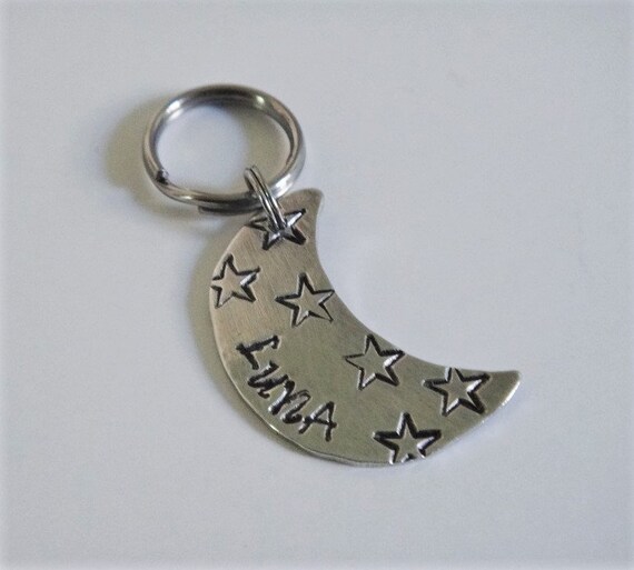 Moon shaped dog tag Clearance