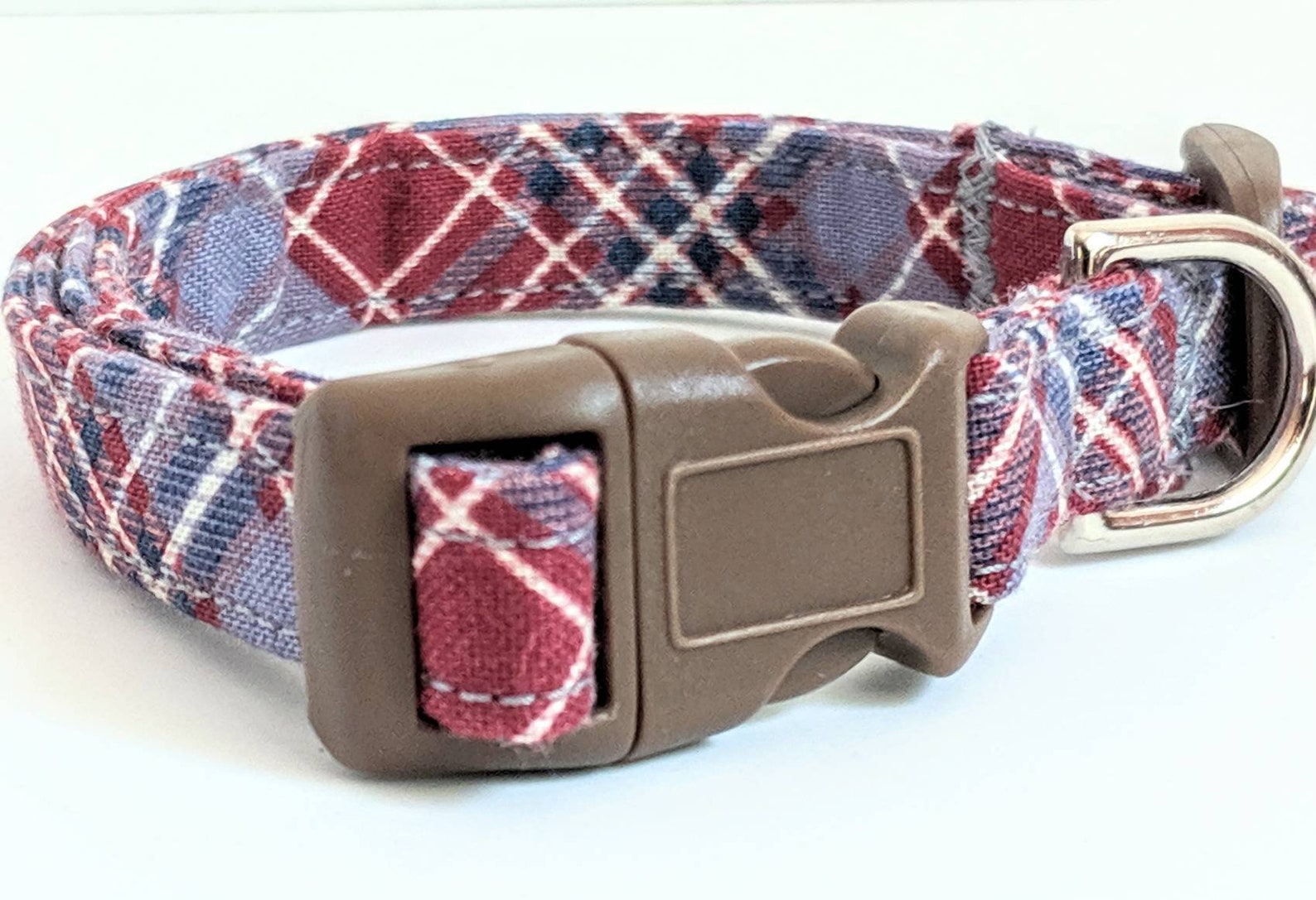 Small Dog Collar and optional Leash Boy Dog Collar Gray Etsy