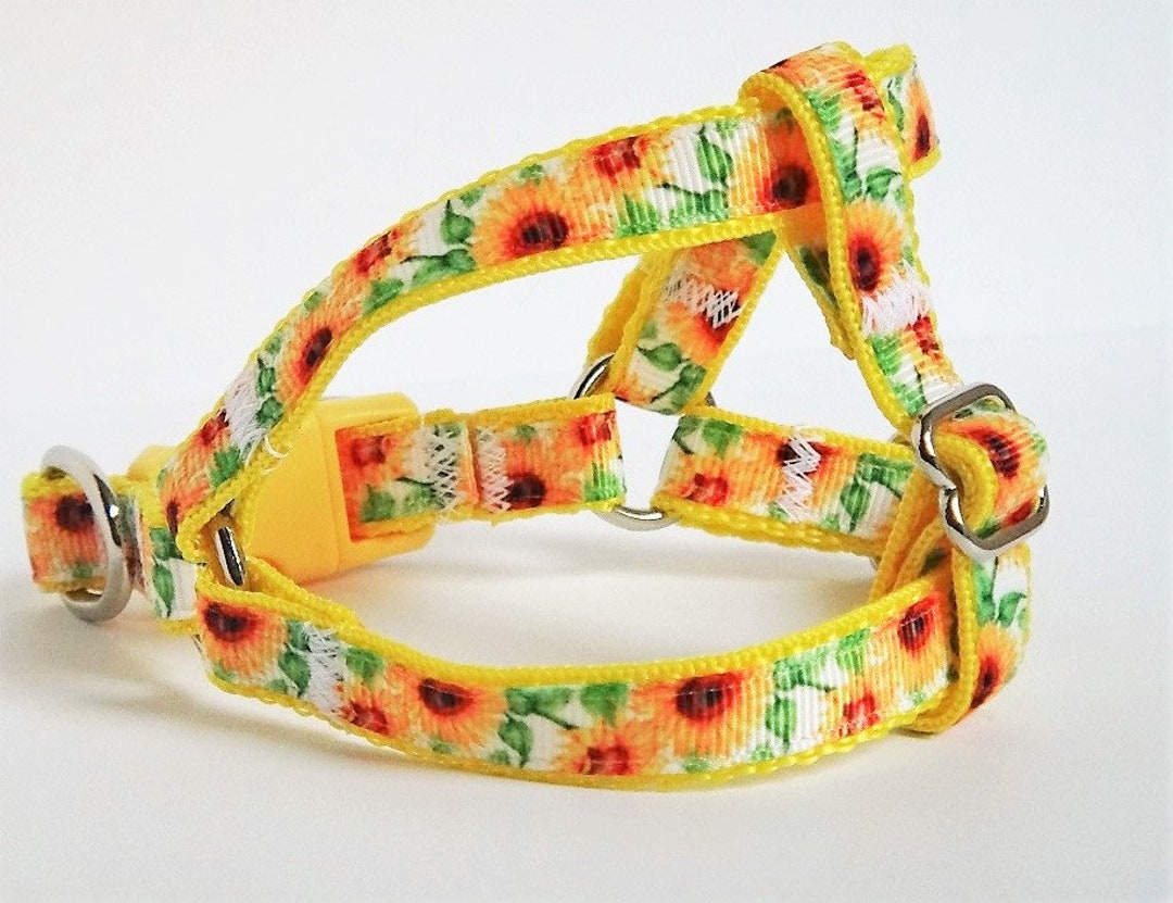 Small Dog Harness & optional Leash Lightweight Step in Dog Harness With