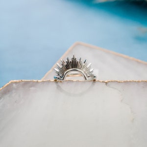 Sunburst Ring, Stackable Rings, Sterling Silver Ring, Stackable Rings Silver, Sun Ring, Statement Ring, Jewelry for Women