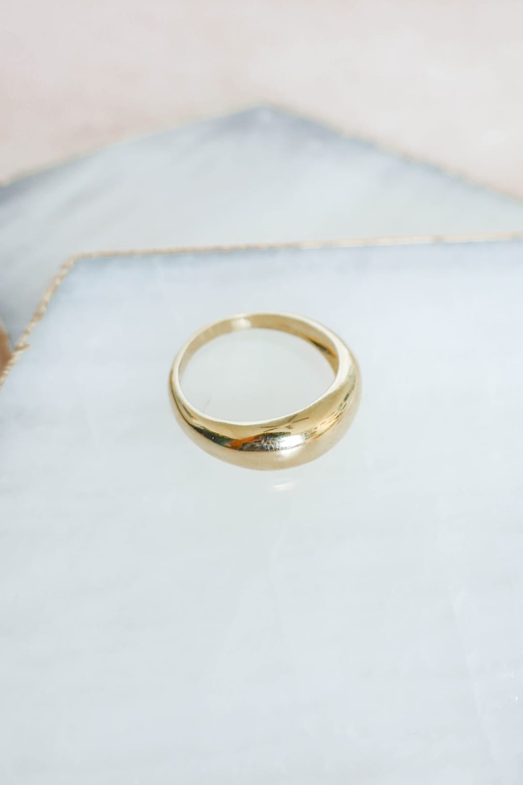Shimmer Dome Ring - Gold