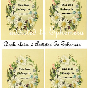 This Journal/book Belongs to Printable Book Plate Junk Journal - Etsy