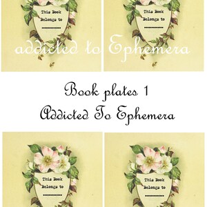 This Journal/book Belongs to Printable Book Plate Junk Journal - Etsy