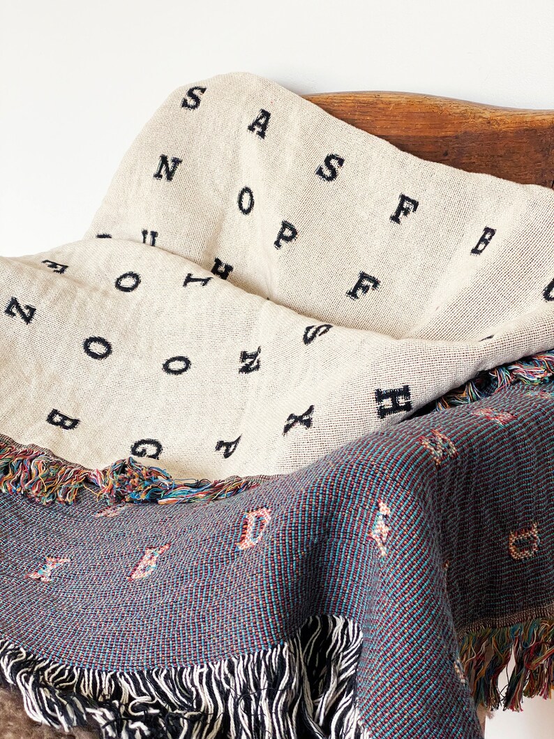 Personalized Word Search Woven Blanket - Thumbnail 2