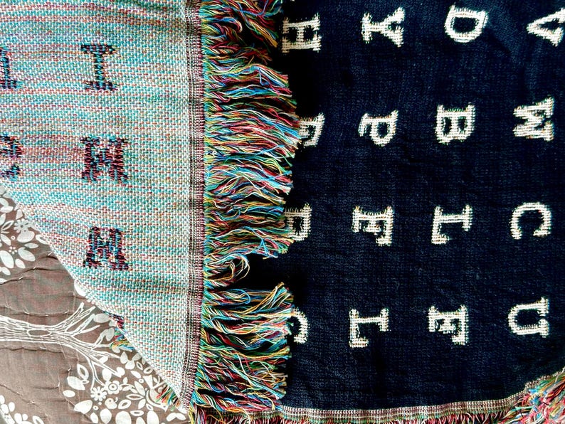Personalized Word Search Woven Blanket - Thumbnail 4