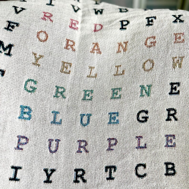 Personalized Word Search Woven Blanket - Thumbnail 5