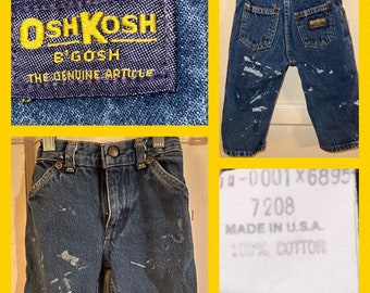 Vintage Oshkosh B’Gosh denim pants 12 months toddler